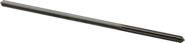 Made in USA - 0.1655" High Speed Steel 6 Flute Chucking Reamer - Straight Flute, 0.153" Straight Shank, 1-1/8" Flute Length, 4-1/2" OAL - Industrial Tool & Supply