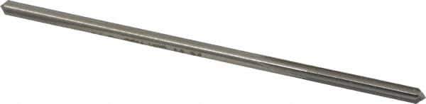 Made in USA - 0.168" High Speed Steel 6 Flute Chucking Reamer - Straight Flute, 0.1595" Straight Shank, 1-1/8" Flute Length, 4-1/2" OAL - Industrial Tool & Supply