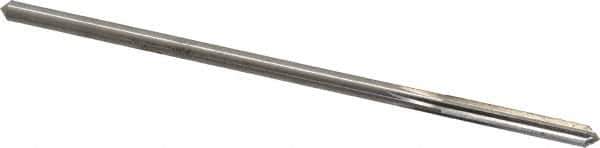 Made in USA - 0.1685" High Speed Steel 6 Flute Chucking Reamer - Straight Flute, 0.1595" Straight Shank, 1-1/8" Flute Length, 4-1/2" OAL - Industrial Tool & Supply