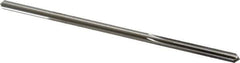 Made in USA - 0.17" High Speed Steel 6 Flute Chucking Reamer - Straight Flute, 0.1595" Straight Shank, 1-1/8" Flute Length, 4-1/2" OAL - Industrial Tool & Supply