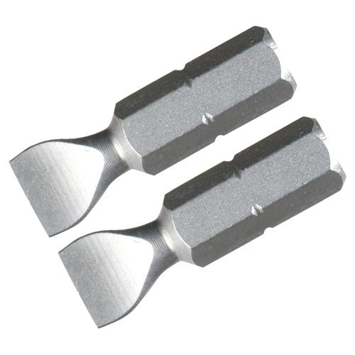 Slotted Insert Bit On 5/16″ Hex Drive 10.0 × 41mm (2 Bit Pack) - Industrial Tool & Supply