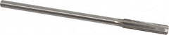 Made in USA - 0.393" High Speed Steel 6 Flute Chucking Reamer - Industrial Tool & Supply
