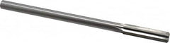 Made in USA - 0.434" High Speed Steel 6 Flute Chucking Reamer - Industrial Tool & Supply