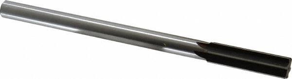 Made in USA - 0.671" High Speed Steel Chucking Reamer - Industrial Tool & Supply