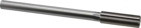 Made in USA - 0.811" High Speed Steel 8 Flute Chucking Reamer - Straight Flute, 5/8" Straight Shank, 2-1/2" Flute Length, 9-1/2" OAL - Industrial Tool & Supply