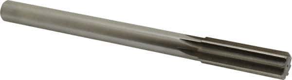 Made in USA - 0.847" High Speed Steel Chucking Reamer - Straight Flute, Straight Shank - Industrial Tool & Supply