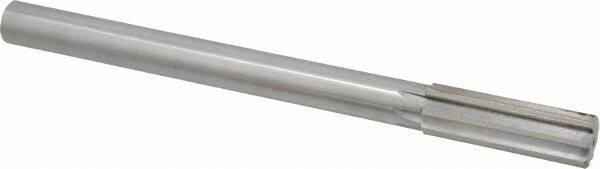 Made in USA - 0.861" High Speed Steel Chucking Reamer - Straight Flute, Straight Shank - Industrial Tool & Supply