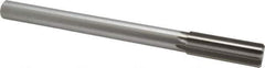 Made in USA - 0.874" High Speed Steel 8 Flute Chucking Reamer - Straight Flute, 3/4" Straight Shank, 2-5/8" Flute Length, 10" OAL - Industrial Tool & Supply