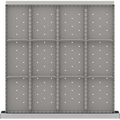 LISTA - 12-Compartment Drawer Divider Layout for 3.15" High Drawers - Industrial Tool & Supply