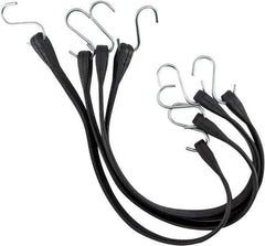 Erickson Manufacturing - Tarp Strap with S Hook - 10, 15, 21, 31" OAL, Black - Industrial Tool & Supply
