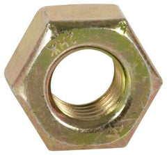 Value Collection - 1/2-13 UNC Steel Right Hand Heavy Hex Nut - 7/8" Across Flats, 31/64" High, Zinc Yellow Dichromate Finish - Industrial Tool & Supply