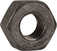 Value Collection - 5/16-18 UNC Steel Right Hand Heavy Hex Nut - 9/16" Across Flats, 19/64" High, Hot Dipped Galvanized Finish - Industrial Tool & Supply