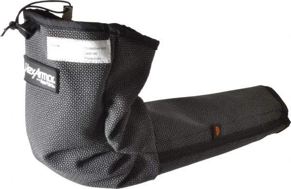 HexArmor - Size M, Gray/Black SuperFabric Cut & Puncture Resistant Sleeve - 19" Long Sleeve, Cut Resistance Level 5, Made with Thumb Hole - Industrial Tool & Supply