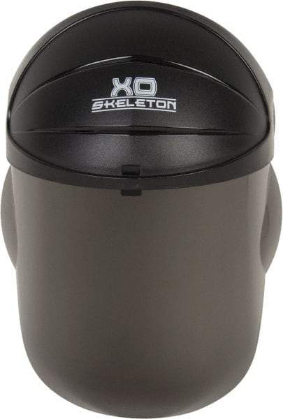 MCR Safety - Nylon Black Ratchet Adjustment, Face Shield & Headgear Set - 12-1/2" Wide x 9" High x 0.05" Thick, Scratch Resistant, Gray Window - Industrial Tool & Supply