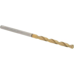Guhring - 2.1mm 118° High Speed Steel Jobber Drill - TiN Finish, Right Hand Cut, Spiral Flute, Straight Shank, 49mm OAL, Standard Point - Industrial Tool & Supply