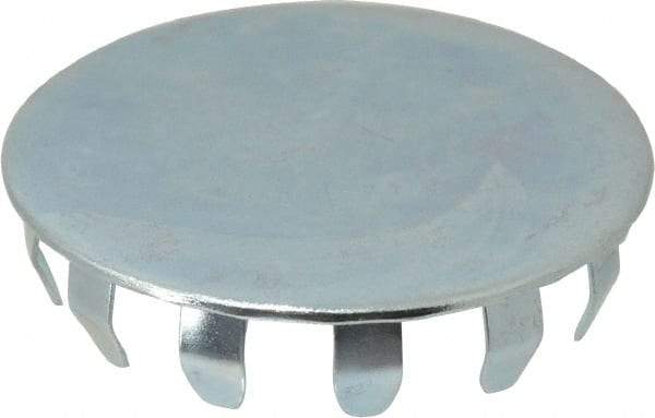 Made in USA - Finishing Plug for 0.038 to 0.141" Thick Panels, for 1-1/2" Holes - Spring Steel - Industrial Tool & Supply