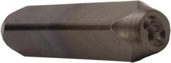 C.H. Hanson - 1/8" Character Size, 6 OR 9 Character, Heavy Duty Individual Steel Stamp - Industrial Tool & Supply