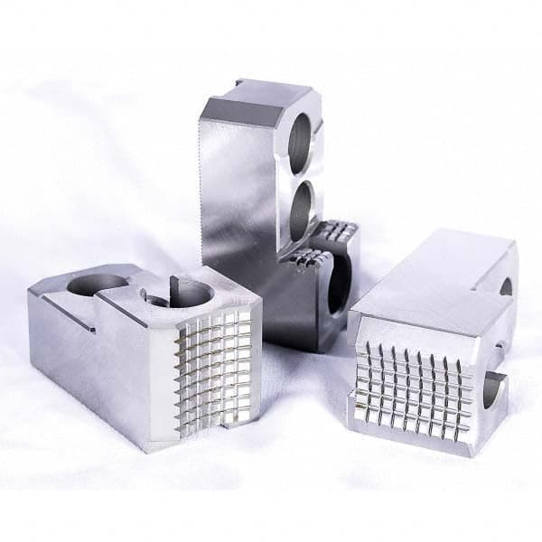 Kitagawa - Hard Lathe Chuck Jaws Jaw Type: Hard Jaw Jaw Interface Type: 1.5mm x 60 Serrated - Industrial Tool & Supply