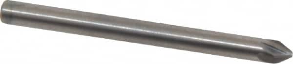 M.A. Ford - 1/8" Head Diam, 1/8" Shank Diam, 6 Flute 60° Solid Carbide Countersink - Industrial Tool & Supply