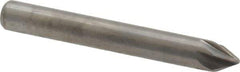 M.A. Ford - 3/16" Head Diam, 3/16" Shank Diam, 6 Flute 60° Solid Carbide Countersink - Bright Finish, 1-1/2" OAL, 0.04" Nose Diam, Single End, Straight Shank, Right Hand Cut - Industrial Tool & Supply