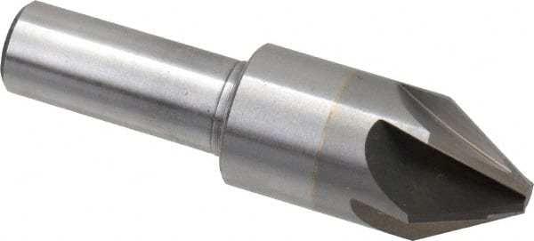 M.A. Ford - 3/4" Head Diam, 1/2" Shank Diam, 6 Flute 60° Solid Carbide Countersink - Industrial Tool & Supply