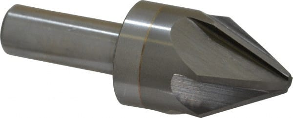 M.A. Ford - 1" Head Diam, 1/2" Shank Diam, 6 Flute 60° Solid Carbide Countersink - Industrial Tool & Supply