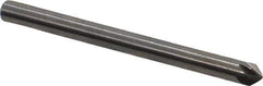 M.A. Ford - 1/8" Head Diam, 1/8" Shank Diam, 6 Flute 82° Solid Carbide Countersink - Bright Finish, 1-1/2" OAL, 0.03" Nose Diam, Single End, Straight Shank, Right Hand Cut - Industrial Tool & Supply