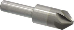 M.A. Ford - 5/8" Head Diam, 3/8" Shank Diam, 6 Flute 82° Solid Carbide Countersink - Bright Finish, 2-3/8" OAL, 0.18" Nose Diam, Single End, Straight Shank, Right Hand Cut - Industrial Tool & Supply