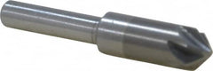 M.A. Ford - 3/8" Head Diam, 1/4" Shank Diam, 6 Flute 90° Solid Carbide Countersink - Industrial Tool & Supply