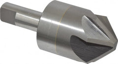 M.A. Ford - 1-1/4" Head Diam, 1/2" Shank Diam, 6 Flute 90° Solid Carbide Countersink - Industrial Tool & Supply