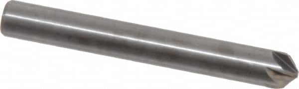 M.A. Ford - 1/4" Head Diam, 1/4" Shank Diam, 6 Flute 100° Solid Carbide Countersink - Industrial Tool & Supply