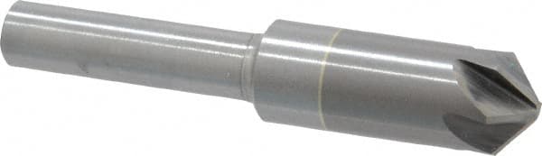 M.A. Ford - 3/8" Head Diam, 1/4" Shank Diam, 6 Flute 100° Solid Carbide Countersink - Industrial Tool & Supply