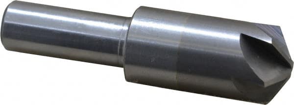 M.A. Ford - 3/4" Head Diam, 1/2" Shank Diam, 6 Flute 120° Solid Carbide Countersink - Industrial Tool & Supply