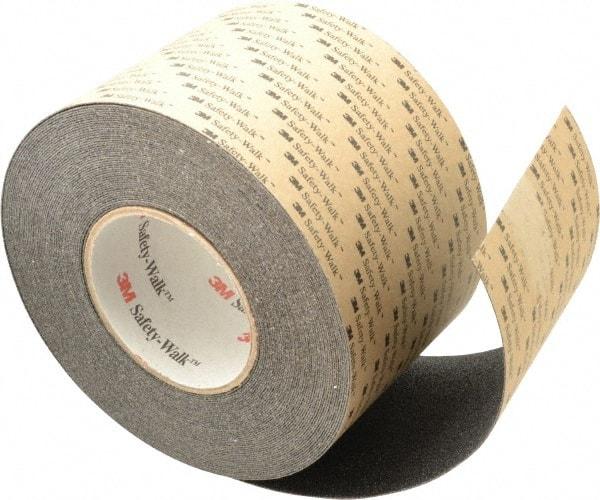 3M - Black Solid Color Anti-Slip Vinyl Tape - 4" Wide x 60' Long - Industrial Tool & Supply