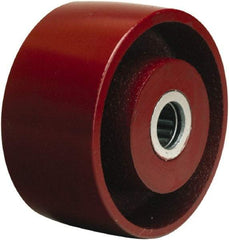 Hamilton - 4 Inch Diameter x 2 Inch Wide, Cast Iron Caster Wheel - 1,000 Lb. Capacity, 2-1/4 Inch Hub Length, 1/2 Inch Axle Diameter, Straight Roller Bearing - Industrial Tool & Supply