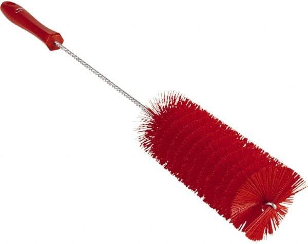 Vikan - 2-3/8" Diam Polyester Valve Brush - 19-5/8" OAL, 5-13/16" Head Length, Polypropylene & Stainless Steel Handle - Industrial Tool & Supply