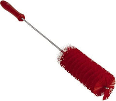Vikan - 2" Diam Polyester Valve Brush - 19-5/8" OAL, 5-15/16" Head Length, Polypropylene & Stainless Steel Handle - Industrial Tool & Supply