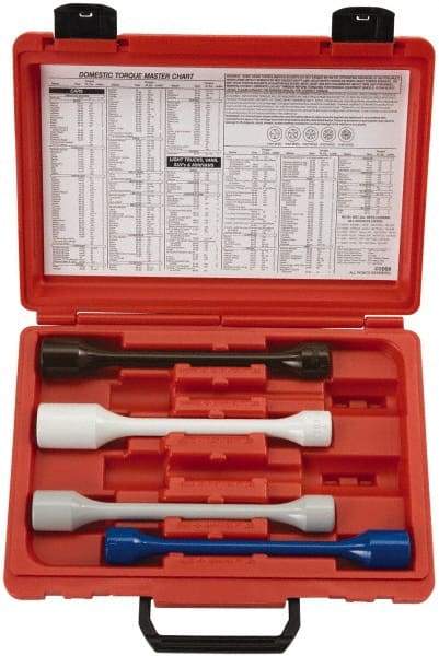 Proto - 12.3" Long, Black/White/Gray/Blue Steel American Car Wheel Torque Set - For Use with Domestic & Foreign Vehicles - Industrial Tool & Supply