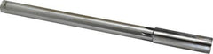 Made in USA - 43/64" Carbide-Tipped 6 Flute Chucking Reamer - Straight Flute, Straight Shank, 2-1/4" Flute Length, 9" OAL - Industrial Tool & Supply
