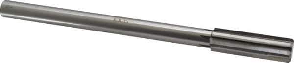 Made in USA - 23/32" Carbide-Tipped 6 Flute Chucking Reamer - Straight Flute, 9/16" Straight Shank, 2-1/4" Flute Length, 9" OAL - Industrial Tool & Supply