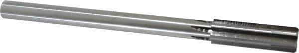 Made in USA - 25/32" Carbide-Tipped 6 Flute Chucking Reamer - Straight Flute, 5/8" Straight Shank, 2-1/2" Flute Length, 9-1/2" OAL - Industrial Tool & Supply