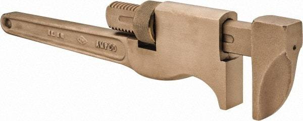 Ampco - 18" Aluminum Bronze Alloy Monkey Wrench - 3" Pipe Capacity - Industrial Tool & Supply