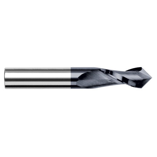 0.1875″ (3/16″) Cutter Diameter × 0.6250″ (5/8″) Length of Cut × 90° included Carbide Drill/End Mill, 2 Flutes, AlTiN Coated