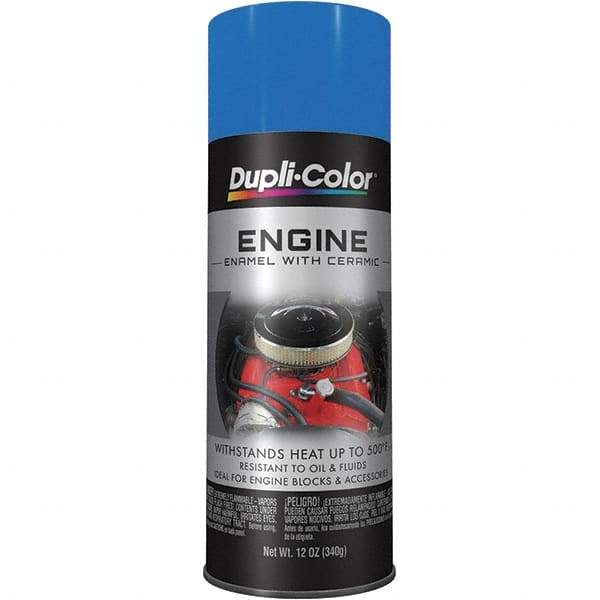 Krylon - 12 oz GM Blue Automotive Heat Resistant Paint - High Gloss Finish, Comes in Aerosol Can - Industrial Tool & Supply