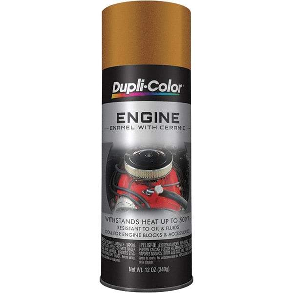 Krylon - 12 oz Universal Gold Automotive Heat Resistant Paint - High Gloss Finish, Comes in Aerosol Can - Industrial Tool & Supply