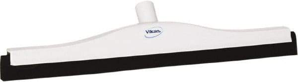 Vikan - 20" Foam Rubber Blade Bench Squeegee - Double Edge, White, Plastic Holder - Industrial Tool & Supply