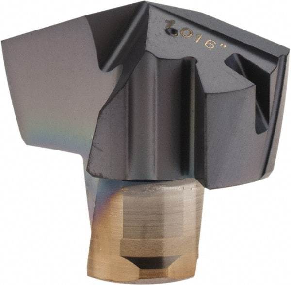 Iscar - Series ICP, 1.016" Diam Grade IC908 140° Replaceable Drill Tip - Carbide, TiAlN Finish, 25 Seat Size, Through Coolant - Industrial Tool & Supply