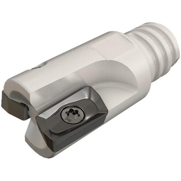 Iscar - 20mm Cut Diam, 7.7mm Max Depth of Cut, 21.5mm OAL, Indexable Square Shoulder End Mill - HP ANKT 0702.. Inserts, T12 Modular Connection, 90° Lead Angle, Series Heliplus, Multimaster - Industrial Tool & Supply