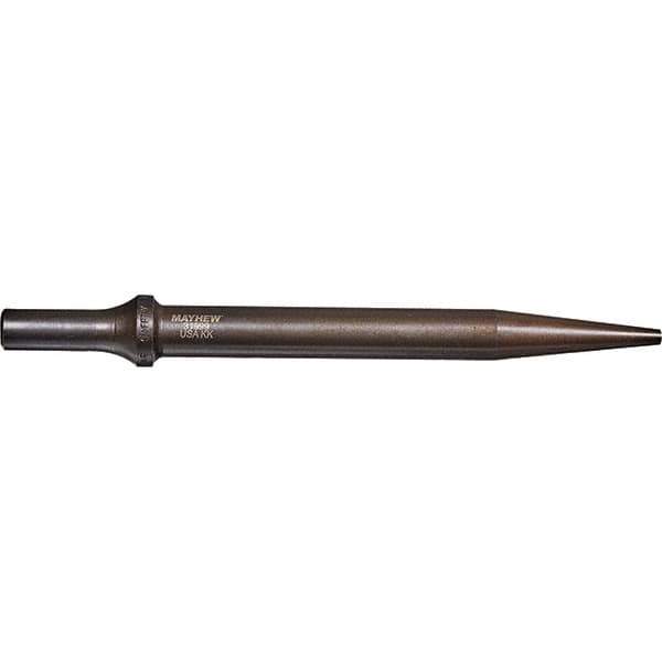 Mayhew - 3/16" Head Width, 7-1/2" OAL, Tapered Punch Chisel - Round Drive, Round Shank, Steel - Industrial Tool & Supply