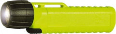 Underwater Kinetics - White Xenon Bulb, 38 Lumens, Industrial/Tactical Flashlight - Yellow Plastic Body, 4 AA Alkaline Batteries Included - Industrial Tool & Supply